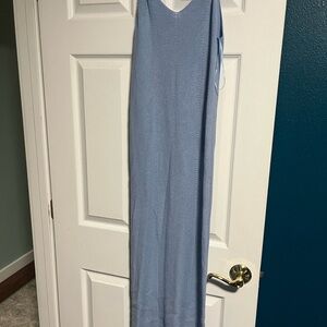 Light BlueMaxi Sweater Dress